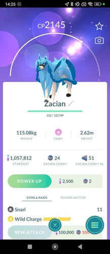 Zacian shiny legendary - shiny, (only