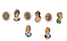 8 minis anciens chromos