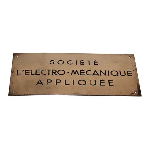 Ancienne plaque métier en - plaque,