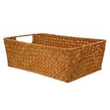  Armoire De Rangement Panier Tressé Osier Pour Jouets Petit Récipient Bureau