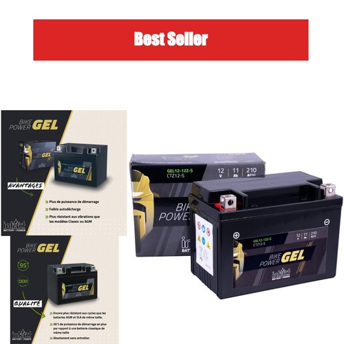 Batterie moto gel - de, intact
