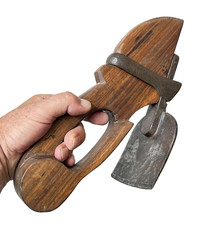 Antique Tool - Beautiful Stirrup Herminette