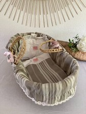 625⚜️ Small Hill Crib for Vintage Wicker Doll Length 50 Cm