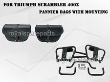 Sacoches Avec Montage Noires Adaptées Pour Triumph Scrambler 400X