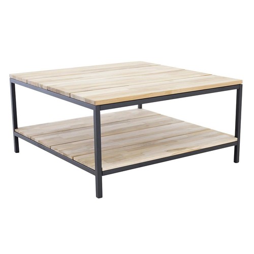 Table basse teck - basse, en