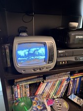 Coby CX-TV6 Portable Black White Mini 5" TV AM/FM Radio & UL AC