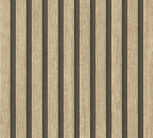 Papier peint lambris bois - peint,