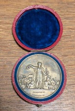 Silver Medal France Cheroy 1889 Leopold Javal Coin Case RARE!!!