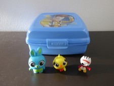 Toy Story 4 Figure Lot + Plastic Storage Box