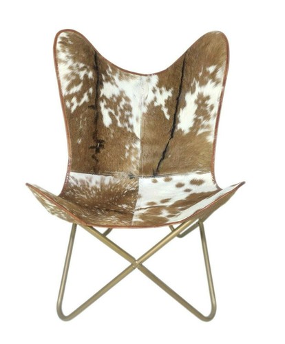 Chaise papillon cuir de - cuir,