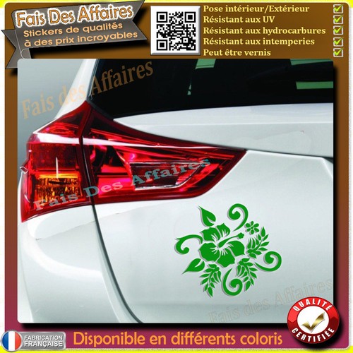Sticker autocollant fleur - autocollant,