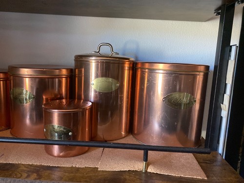 Cuisine copper canister - la,