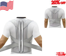 Adjustable Posture Corrector Low Back Support Shoulder Brace Belt for Men Women