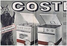1964 ADVERTISING ADVERTISEMENT 044 COSTE Gas Gas Stove Coal (2 Pages)