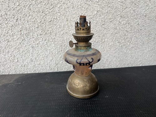 Lampe petrole ancienne - ancienne, verre