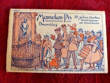Belgique, Manneken-Pis: 10 jolies cartes comiques en couleurs Bruxelles serie I