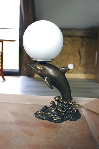 Lampe dauphin globe vintage - dauphin,