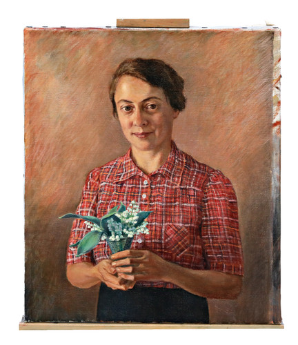 Portrait femme muguet - femme, à