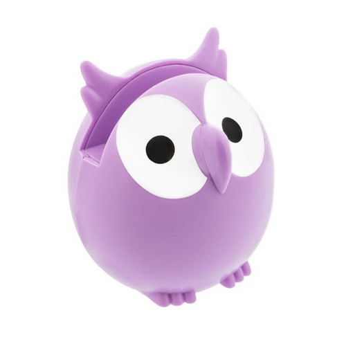 Porte lunettes hibou lilas - hibou,