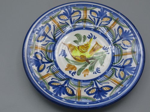 Assiette décorative oiseau