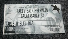 TICKET )) PSG V GALATASARAY ))