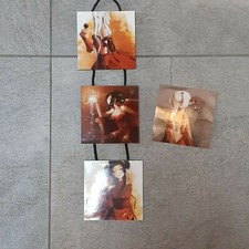 Tableau tableaux triptyque femme idéal dressing beauté bois japon sexy TBE