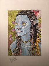 avatar neytiri Original A4 Illustration - Navi Drawing - Movie Collectable