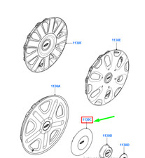Cache-moyeu de roue en alliage