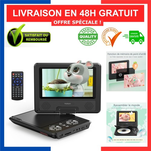 Lecteur dvd portable yoton 5 - dvd,