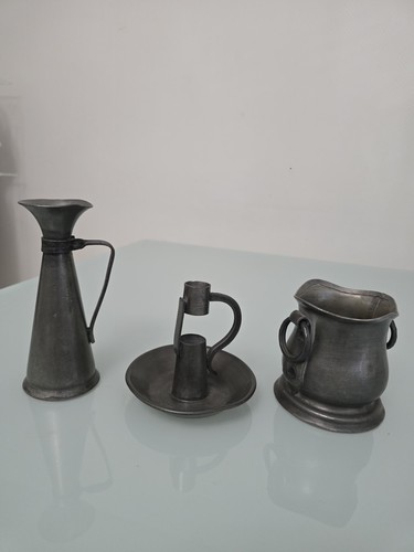 Lot objets étain - lot, en