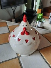 Poule en céramique coloris