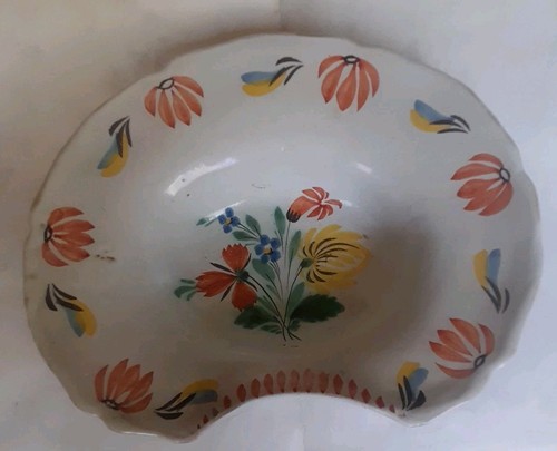 Faïence ancienne beau plat - faïence,
