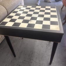 Vintage MCM Solid Wood Casino Game Table Chess Roulette Black Jack