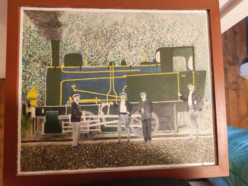 Tableau encadré scène - , de