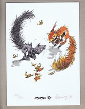 EX-LIBRIS  LE PRINCE DES ECUREUILS   René HAUSMAN   160 ex. n°+s  APOSTROPHES