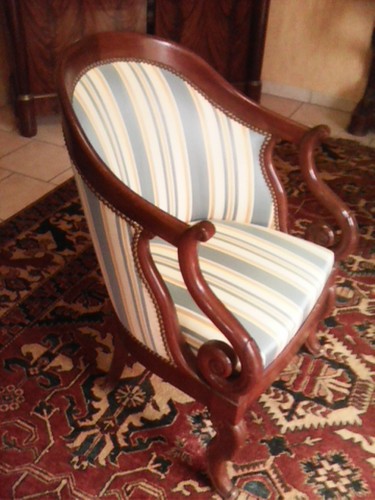 Paire fauteuils crosse - fauteuils, à