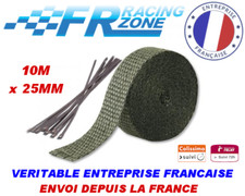 Bande isolante noir 10M + Colliers inox pour collecteur et échappement 