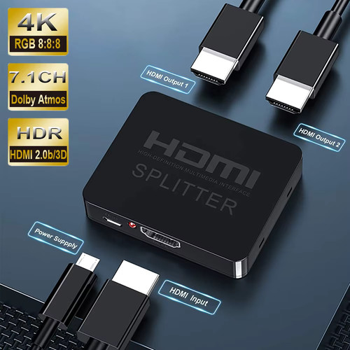 Splitter hdmi 60hz hdr - 2.0,
