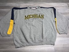 Vintage Cadre Athletic University Michigan Wolverines Sweatshirt Embroidered XL