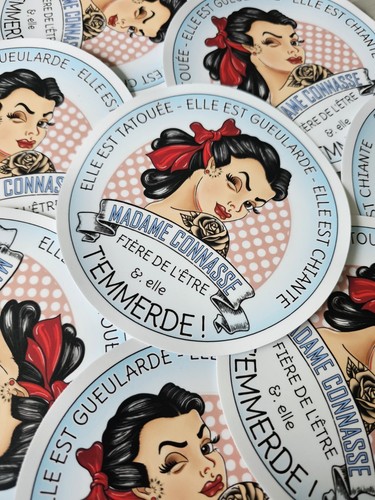 Stickers voiture madame - voiture,