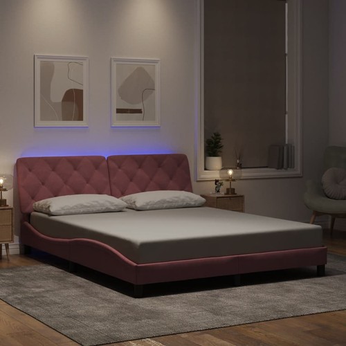 Cadre lit avec - de, led