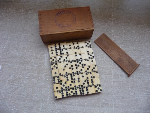 Ancien jeu dominos - ancien, de