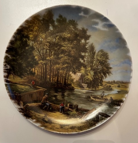 Assiette décorative - , en