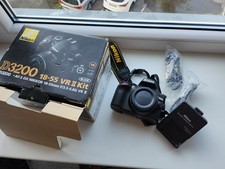Nikon D3200 24.2MP DSLR camera body, 10K shutter count