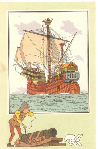 Herge grande carte - grande, bd