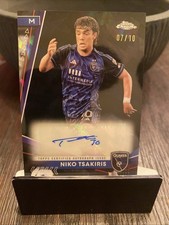 2024 Topps Chrome MLS Sapphire -Niko Tsakiris- Black Sapphire Auto /10