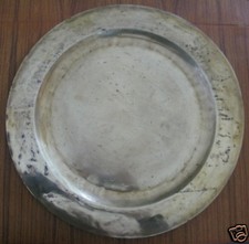 plat cardinal, dinanderie de cuivre, copper