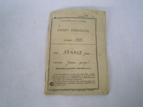 Livret militaire individuel - militaire,