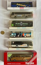 LOT OF 6 TOY BUSES. VINTAGE