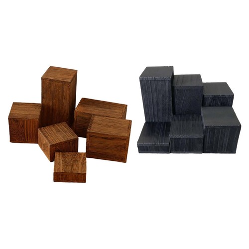 Présentoirs carrés bois - présentoirs,
